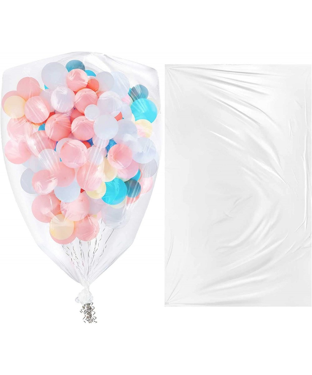 98.4 x 59.1 Inches Plastic Balloon Drop Bags Clear Giant Storage Bags Large Balloon Bags for Transport Balloon Transport Bags...