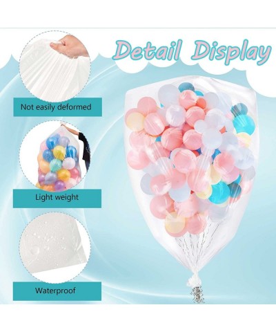 98.4 x 59.1 Inches Plastic Balloon Drop Bags Clear Giant Storage Bags Large Balloon Bags for Transport Balloon Transport Bags...