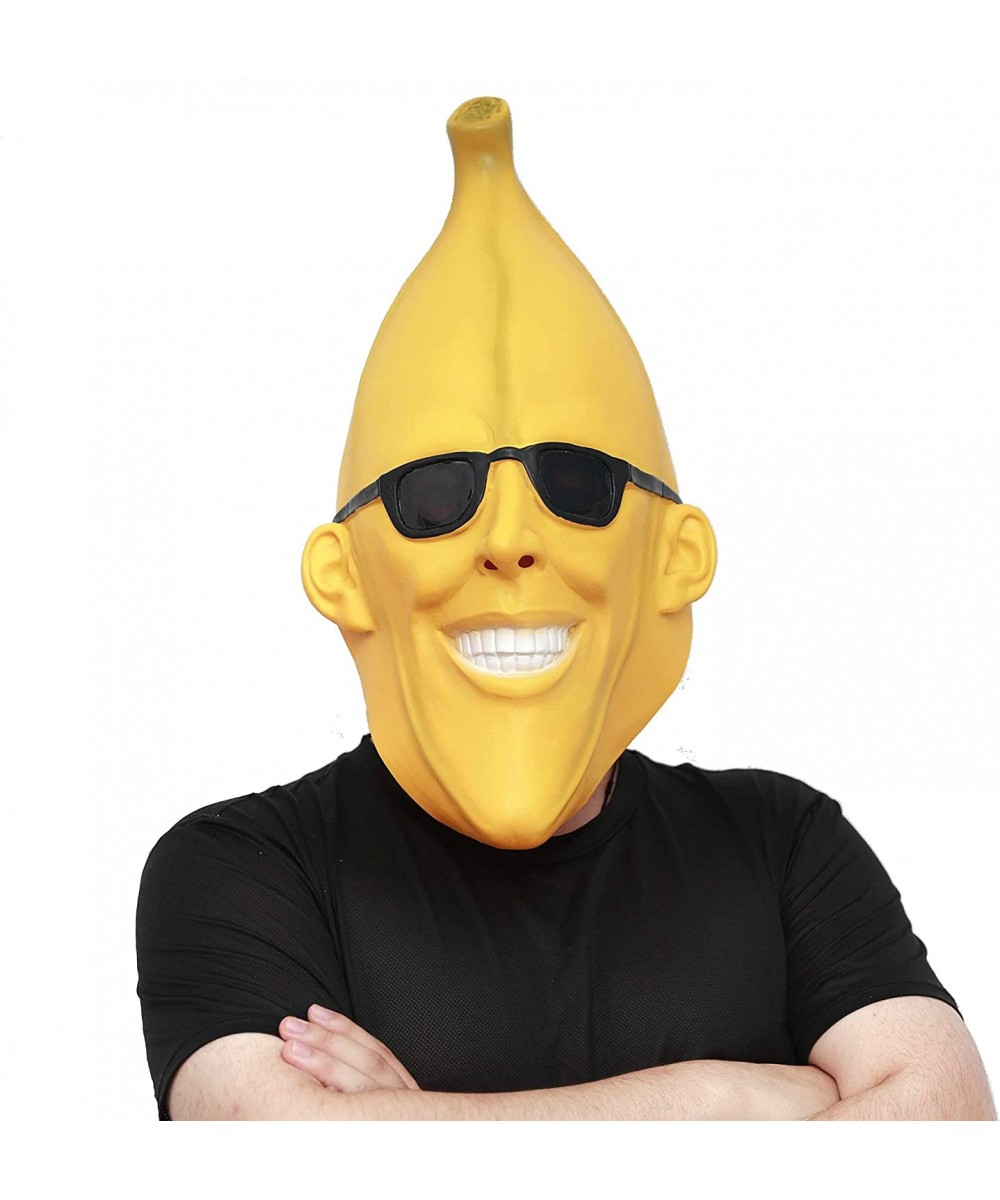 Halloween Costume Party Latex Head Mask Fruit mask Banana Man Costume $26.66 Kids' Dress-Up Accessories