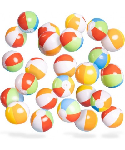 Mini Beach Balls Bulk - Mini Inflatable Beach Ball Sport Ball - Rainbow Blow Up Beach Balls for Kids Sport Beach Pool Toys an...