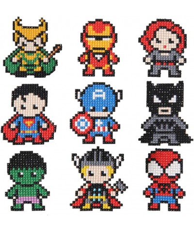 5D Diamond Painting Kits for Kids Superhero Diamond Painting Stickers Paint with Diamonds DIY Mosaic Sticker Art for Children...