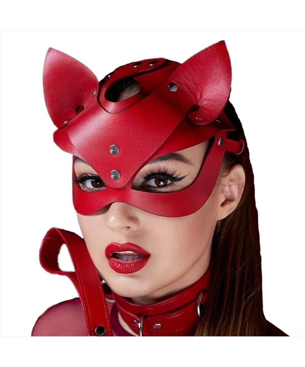 Women Leather Masks Masquerade Mask for women Animal Half Face Mask Party Mask for Cosplay Halloween Costume Accessory $25.89...