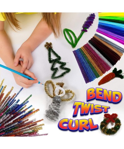 Pipe Cleaners Craft Chenille Stems - Chenille Cleaners Pipe Cleaners DIY Art & Craft Projects Kids Fuzzy Sticks Crafts Extra ...