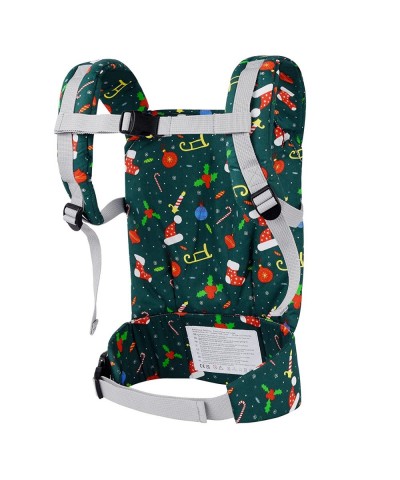 Baby Doll Carrier Original Reborn Baby Carrier for Doll Toys Doll Carrier for Girls and Boys (Christmas Green) $26.39 Dolls