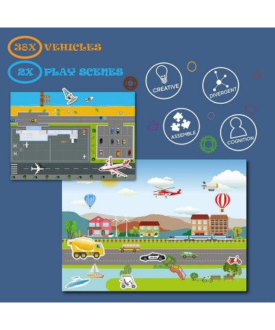 Magnetic Portable Playboard Cars Planes Boats Airport Country Farm Vehicles (39 Pcs ) $19.74 Magnetic & Felt Playboards