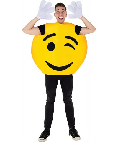 Dress-Up-America Winking Emoji Costume - Wink Emoticon Tunic $45.80 Kids' Costumes