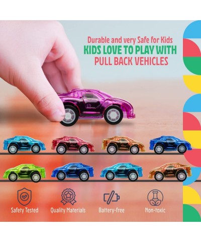 Pull Back Cars – Kids Racer Cars - Mini Toy Cars for Boys & Girls – Pullback Race Cars Birthday Party Favors in 12 Assorted C...