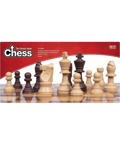 Chess Board Game I Classic Cardboard Folding Sets with Plastic Chess Pieces I for Adults & Kids I Best for Travel Games and F...