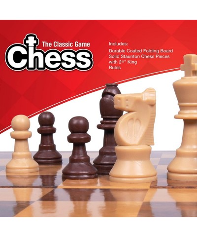 Chess Board Game I Classic Cardboard Folding Sets with Plastic Chess Pieces I for Adults & Kids I Best for Travel Games and F...