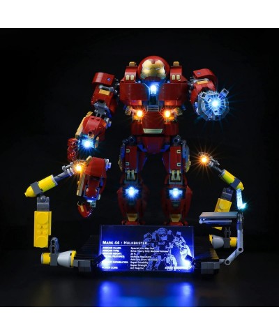 LED Light Kit Compatible with Lego The Hulkbuster: Ultron Edition - Lighting Set for Marvel 76105 Building Model (Lego Set No...