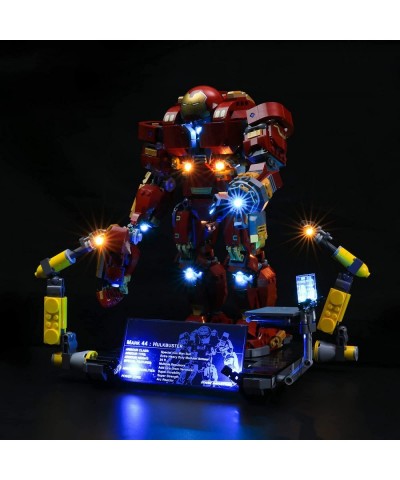 LED Light Kit Compatible with Lego The Hulkbuster: Ultron Edition - Lighting Set for Marvel 76105 Building Model (Lego Set No...