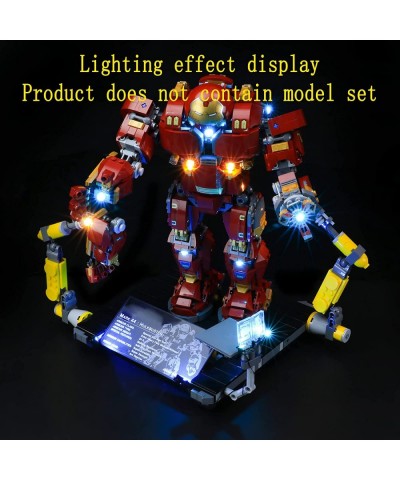 LED Light Kit Compatible with Lego The Hulkbuster: Ultron Edition - Lighting Set for Marvel 76105 Building Model (Lego Set No...