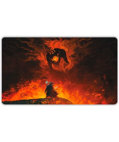 The Shadow and The Flame (Stitched) - LOTR Lord of The Rings - Compatible for Magic The Gathering Playmat - Play MTG YuGiOh P...