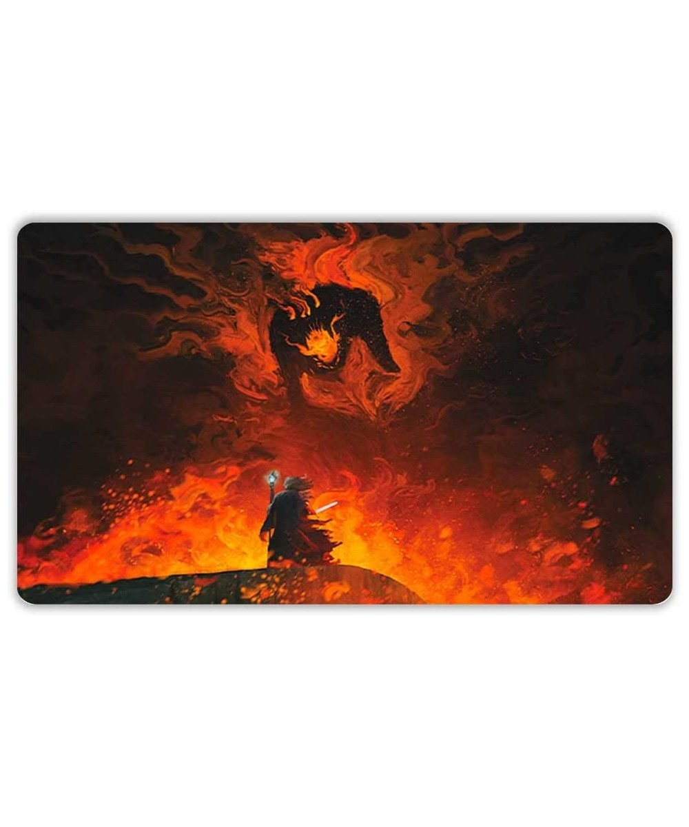 The Shadow and The Flame (Stitched) - LOTR Lord of The Rings - Compatible for Magic The Gathering Playmat - Play MTG YuGiOh P...