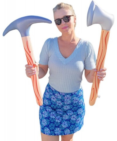 Lifesize Inflatable Toy Pickaxe + Axe (23") Inflate Hatchet Costume Prop Game Party Favor Supplies (1 Pickaxe + 1 Axe) $16.52...