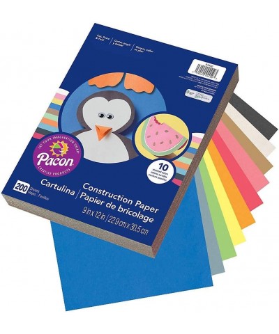 Art Street Lightweight Construction Paper 10 Assorted Colors 9" x 12" 200 Sheets $30.58 Kids' Drawing & Writing Boards