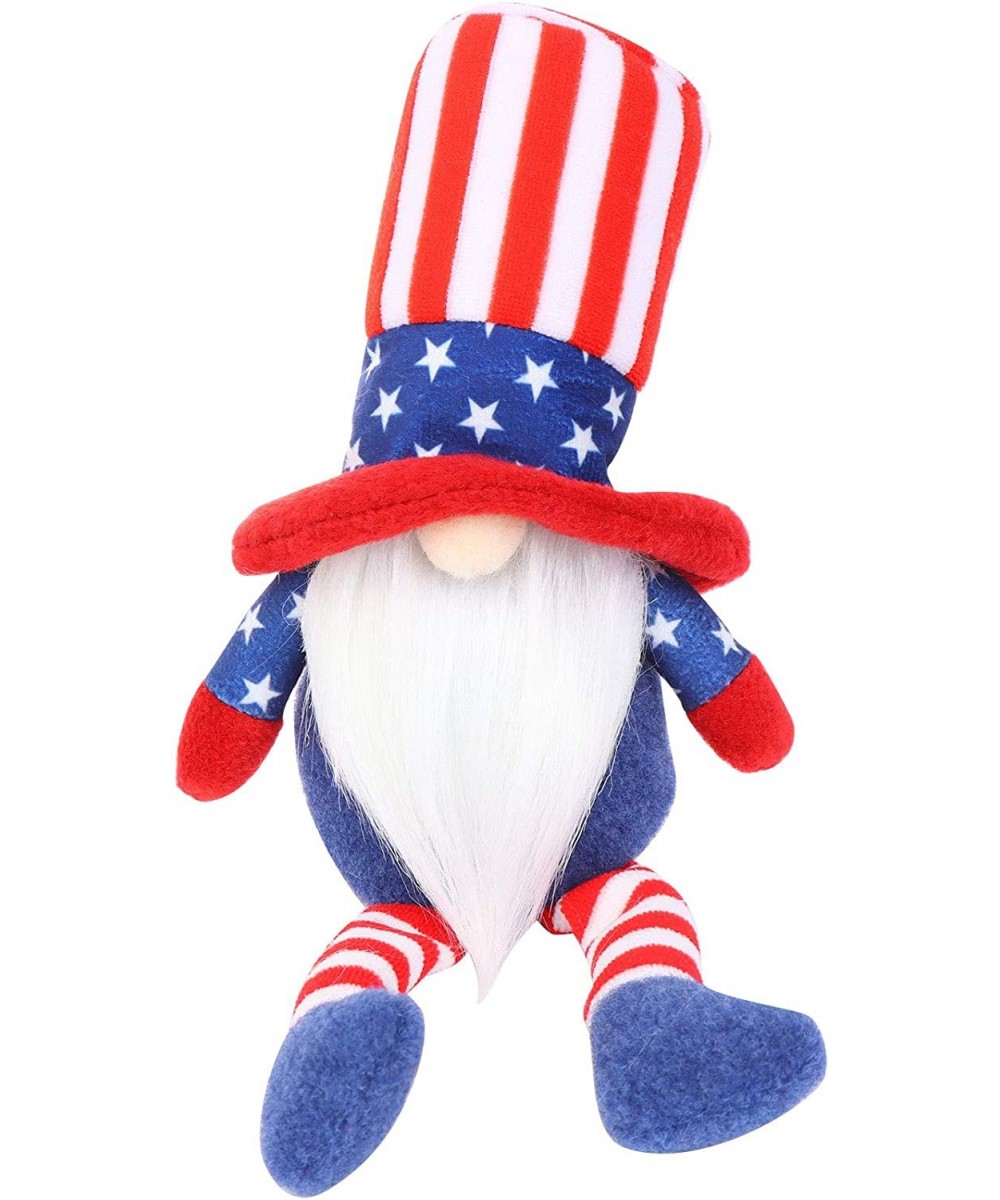 Independence Day Gnome Plush Doll American 4th of July Patriotic Gnome Plush Hat Doll Faceless Plush Doll Ornaments for Memor...