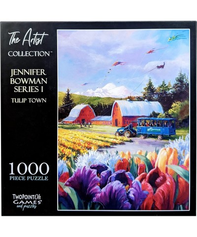 Nearly Impossible 1000 Piece Difficult Jigsaw Puzzle Featuring Licensed Artwork Tulip Town- Hardest Challenging Puzzles for A...