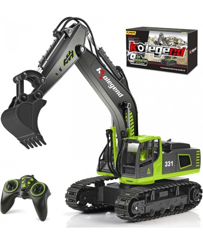 Remote Control Excavator Toy Truck 1/18 Scale RC Toys Hydraulic Excavator Construction Vehicles for Boys Girls Kids RC Tracto...