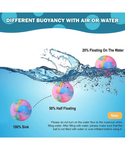 Swimming Pool Ball Toys with Water Injecter for Underwater Balls Passing Dribbling Diving Pool Toy for Kids 3-12 Teens Adults...