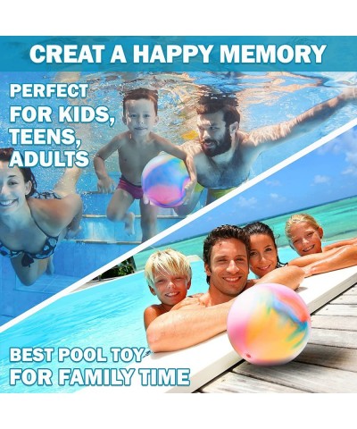 Swimming Pool Ball Toys with Water Injecter for Underwater Balls Passing Dribbling Diving Pool Toy for Kids 3-12 Teens Adults...