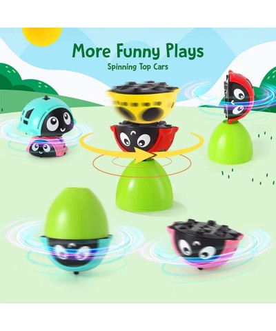 Pull Back Cars Friction Powered Cars Multi-Function 360° Rotating Spinning Top Push and Go Back and Forth Car Toys Vehicles P...