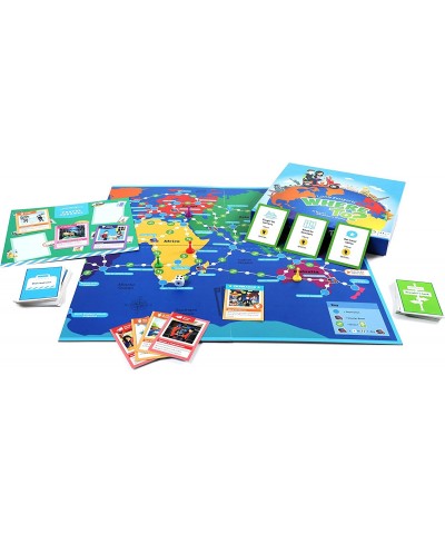 Where to? Travel Adventure Board Game - World Map Game for Kids Ages 7 & Up – Family Geography Game – Fun Card Game for Kids ...