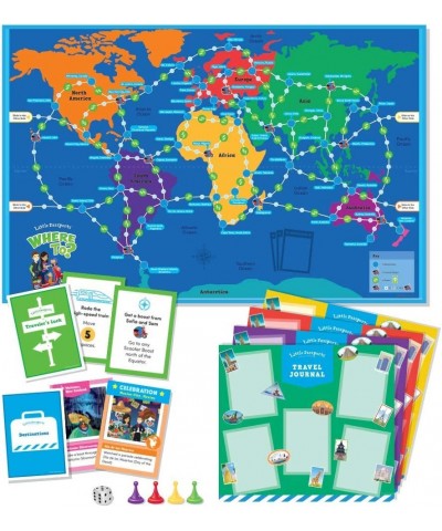 Where to? Travel Adventure Board Game - World Map Game for Kids Ages 7 & Up – Family Geography Game – Fun Card Game for Kids ...