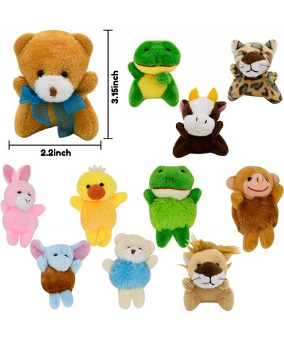 28 Pcs Small Stuffed Animals & Plush Toys 3" Mini Plush Animal Cute Small Animals Plush Keychain Mini Stuffed Animals Bulk De...