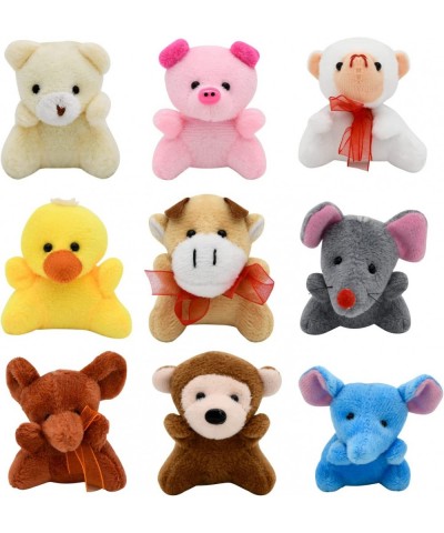 28 Pcs Small Stuffed Animals & Plush Toys 3" Mini Plush Animal Cute Small Animals Plush Keychain Mini Stuffed Animals Bulk De...