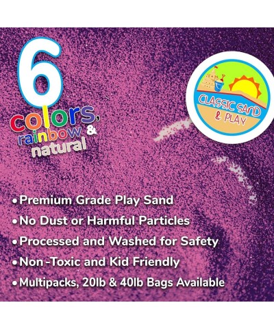 Classic Sand and Play Purple Colored Play Sand 20 lb. Bag Natural and Non-Toxic Fun Wet and Dry Indoor and Outdoor Sandbox Th...