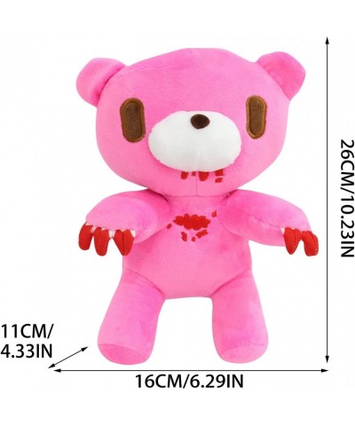 10 inches Gloomy Bear Plush Toy Black and Pink Violent Bear Doll Cute Stuffed Animals Bear Doll Cute Stuffed Animals for Boys...