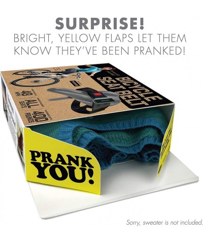 Prank Pack Bicycle Seat Belt Prank Gift Box Wrap Your Real Present in a Funny Authentic Prank-O Gag Present Box | Novelty Gif...