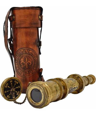 Antique Brass Pirate Telescope camping accessories Kid's Telescope Glass Optic Marine Sailor's Spyglass 18 inch Brass Made w ...